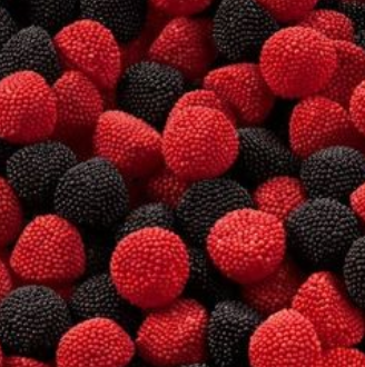 Mûres perlées rouges et noires ( 100g )