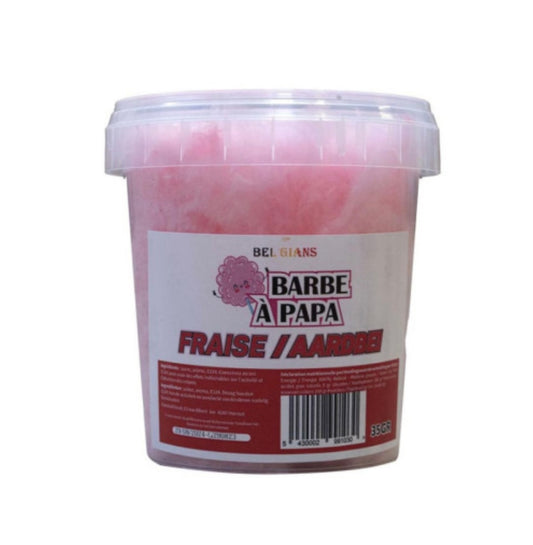 Barbe à papa fraise 35g ( seau )