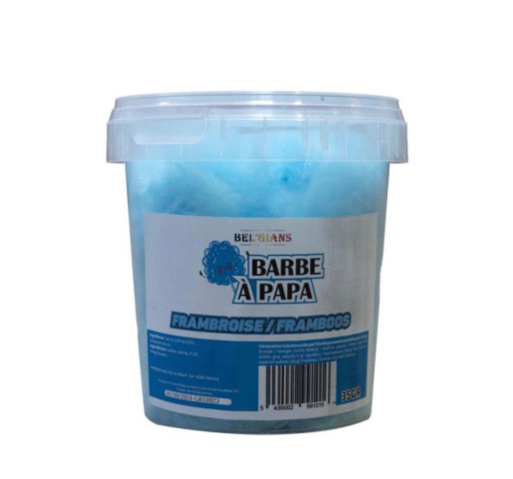 Barbe à papa framboise 35g ( seau )